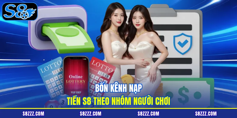 Bốn kênh nạp tiền S8 theo nhóm người chơi